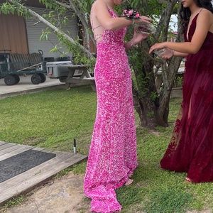 Hot Pink COLORS Brand Prom Dress